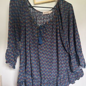 Colorful Floral Women's Top